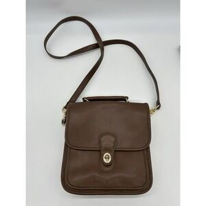 Marlo Handbags & Accessories Faux Leather Brown Crossbody Bag Purse